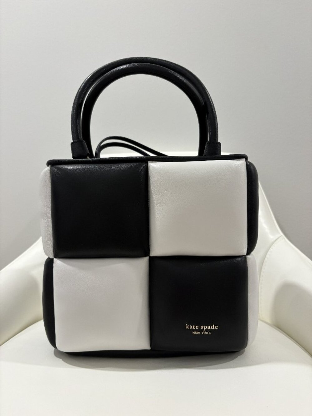 Black & White Puffy Bag